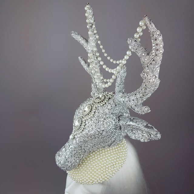 "Out of the Mist" Jewel encrusted Stag Hat