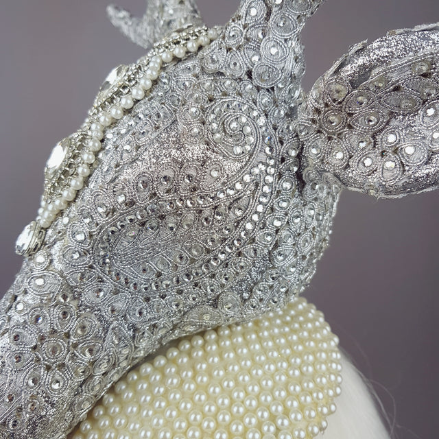"Out of the Mist" Jewel encrusted Stag Hat