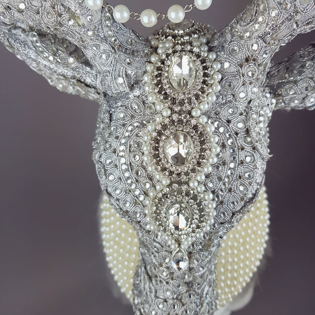 "Out of the Mist" Jewel encrusted Stag Hat