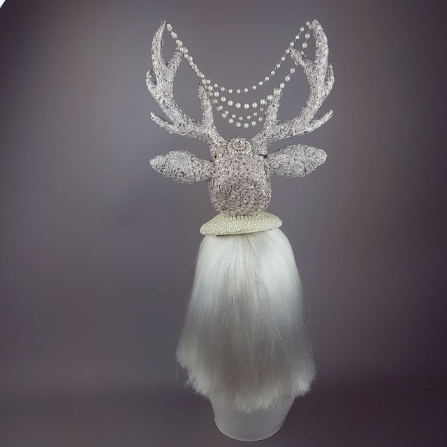 "Out of the Mist" Jewel encrusted Stag Hat