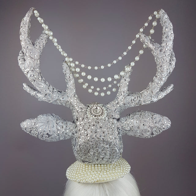 "Out of the Mist" Jewel encrusted Stag Hat
