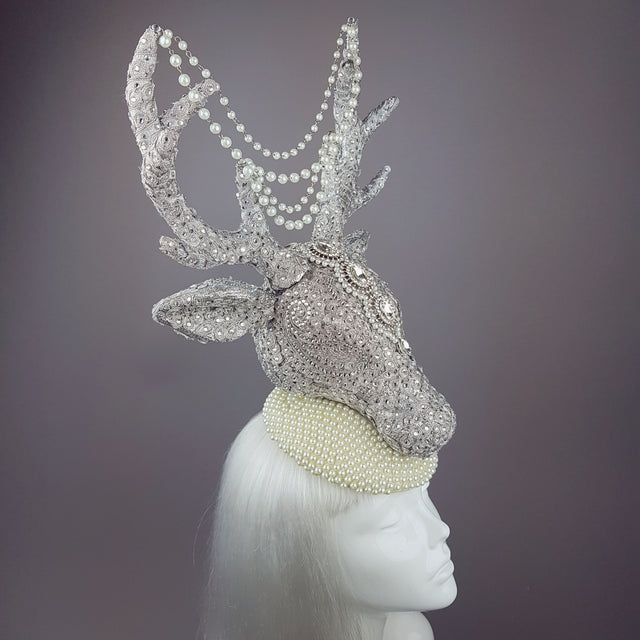 "Out of the Mist" Jewel encrusted Stag Hat