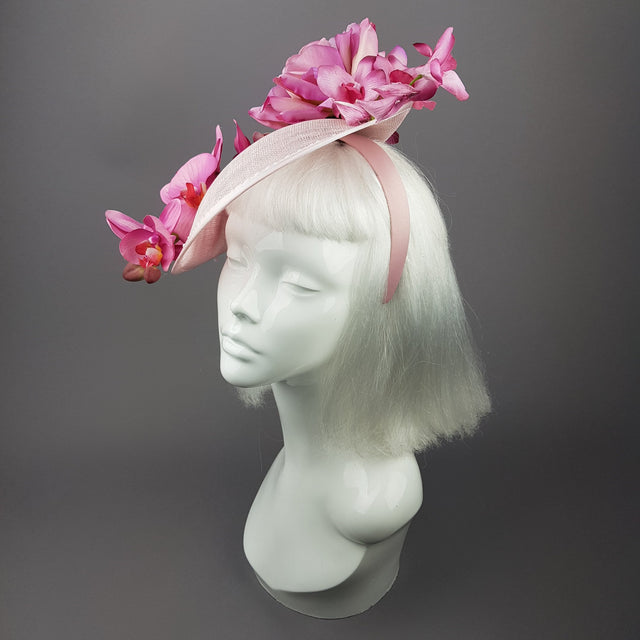 "Blossom" Pink Orchid Rose Royal Ascot Hat