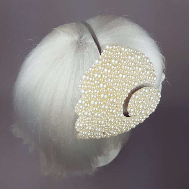 "Pearly Bubbles" Vintage Fascinator
