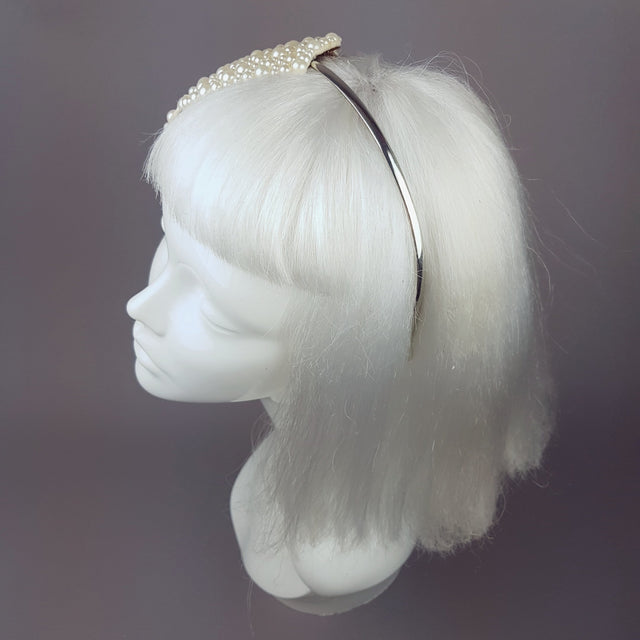 "Pearly Bubbles" Vintage Fascinator