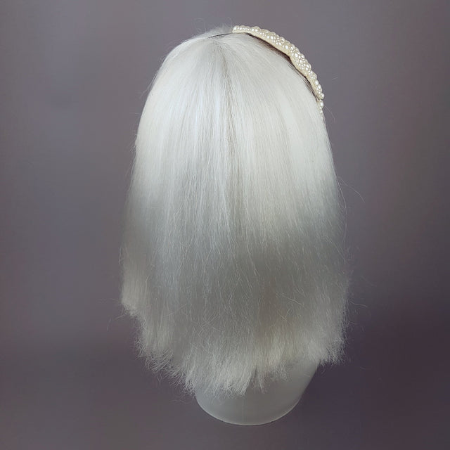 "Pearly Bubbles" Vintage Fascinator