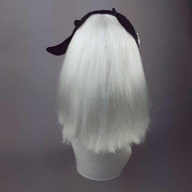 "Pesce" Black Velvet Vintage Style Fish Headpiece