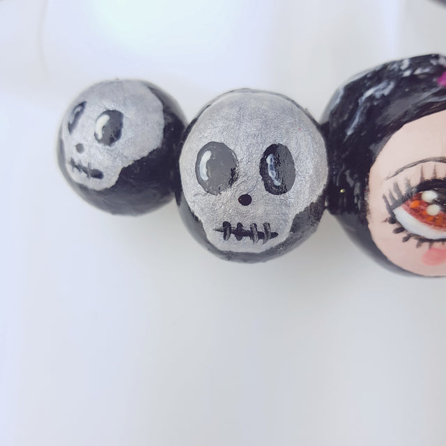 "Frida" Skulls DollFace Necklace