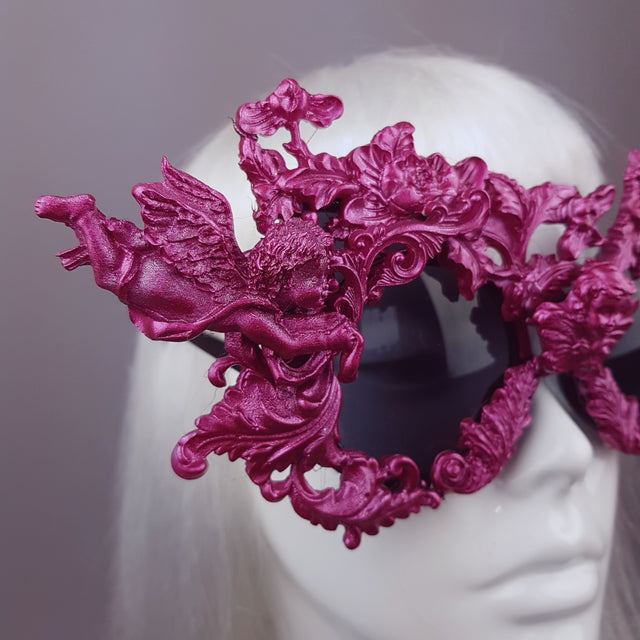 "Rococo" Pink Filigree Ornate Sunglasses