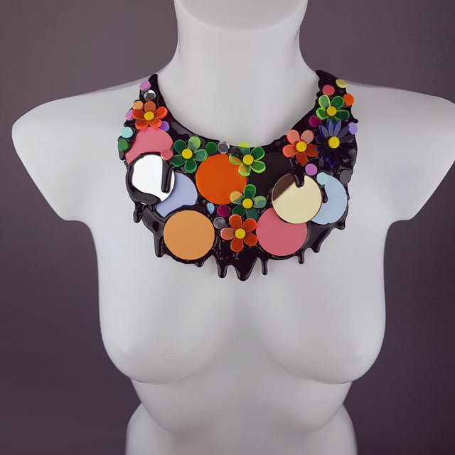 "This Ain't The Summer of Love" Colourful Perspex Neckpiece