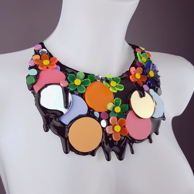 "This Ain't The Summer of Love" Colourful Perspex Neckpiece