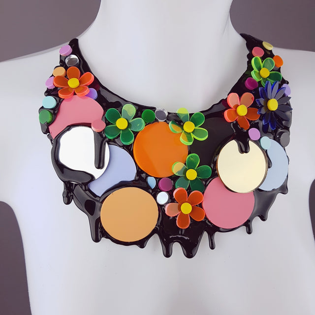 "This Ain't The Summer of Love" Colourful Perspex Neckpiece