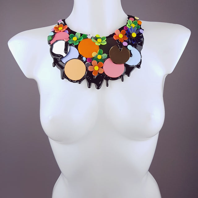 "This Ain't The Summer of Love" Colourful Perspex Neckpiece