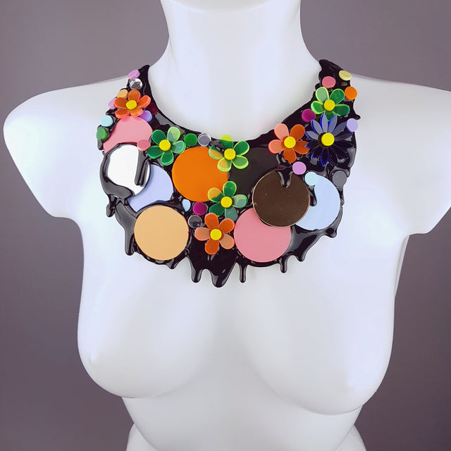 "This Ain't The Summer of Love" Colourful Perspex Neckpiece