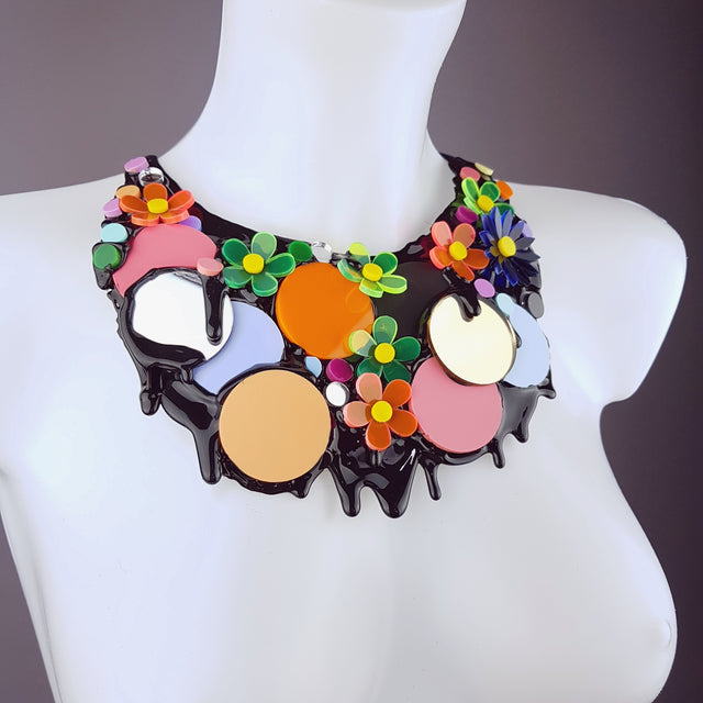 "This Ain't The Summer of Love" Colourful Perspex Neckpiece