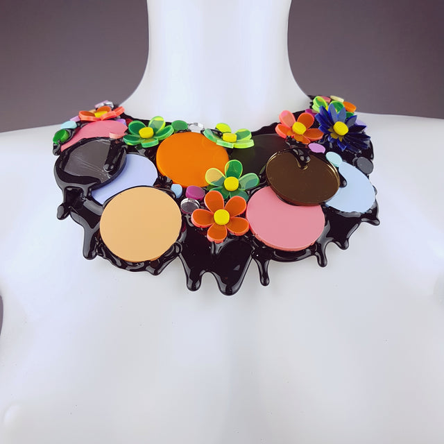 "This Ain't The Summer of Love" Colourful Perspex Neckpiece