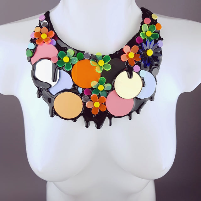 "This Ain't The Summer of Love" Colourful Perspex Neckpiece