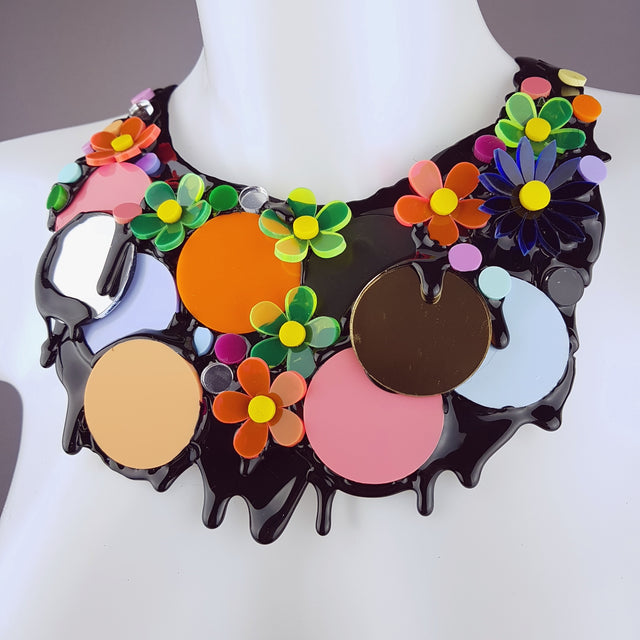 "This Ain't The Summer of Love" Colourful Perspex Neckpiece