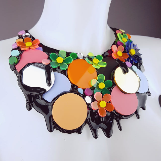 "This Ain't The Summer of Love" Colourful Perspex Neckpiece