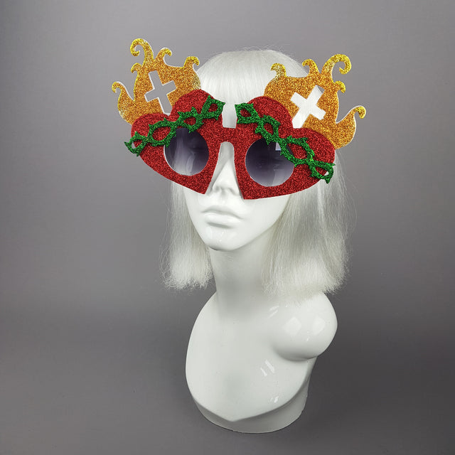 "Holier Than Thou" Sacred Heart Virgin Mary Sunglasses