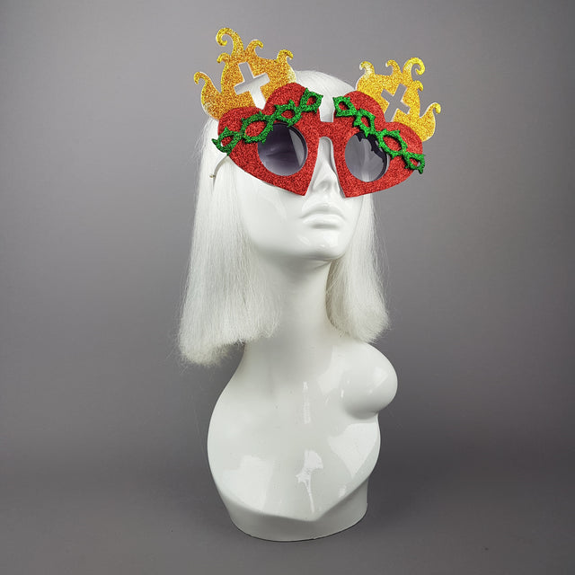 "Holier Than Thou" Sacred Heart Virgin Mary Sunglasses