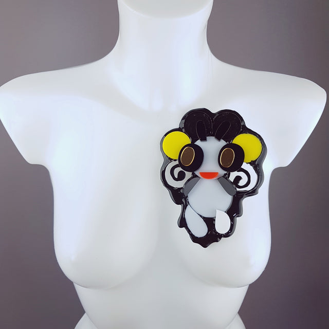 "Loopy Loo" Large Acrylic Sweet Creature Brooch