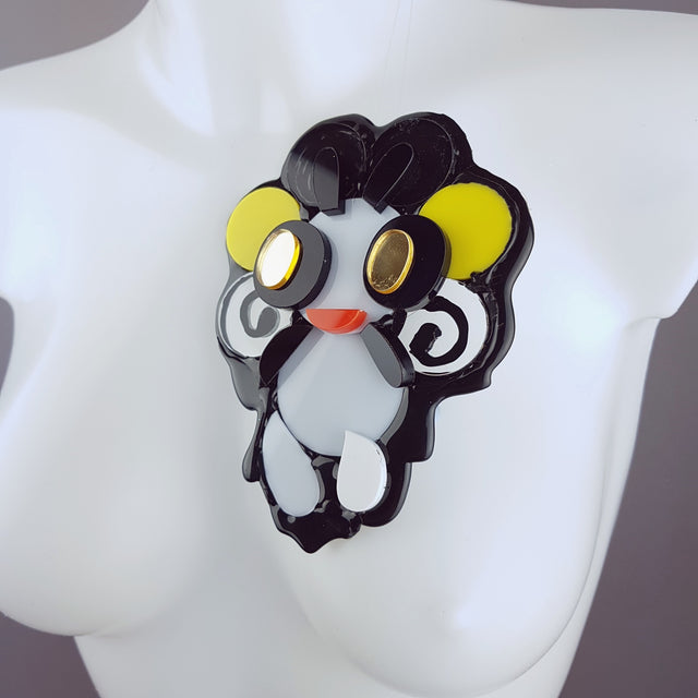 "Loopy Loo" Large Acrylic Sweet Creature Brooch