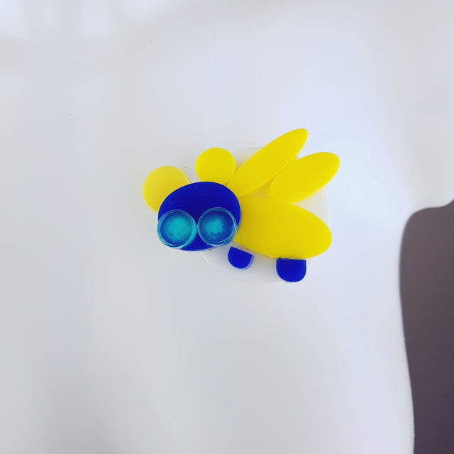 "Zoom" Acrylic Insect Brooch