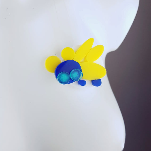 "Zoom" Acrylic Insect Brooch