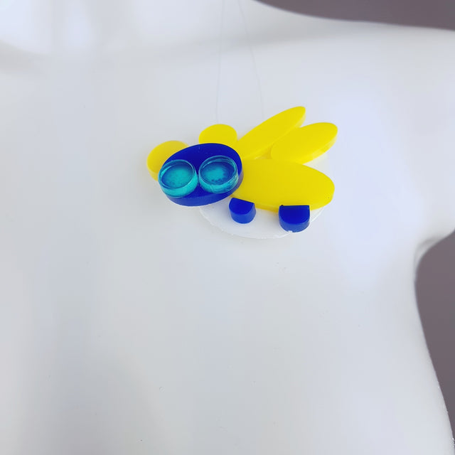 "Zoom" Acrylic Insect Brooch