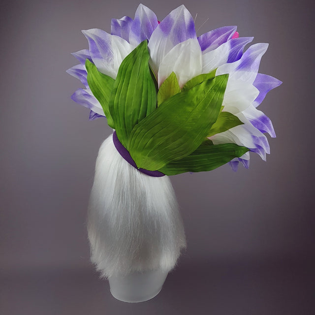 "Celeste" Giant Pink Flower & Butterflies Hat