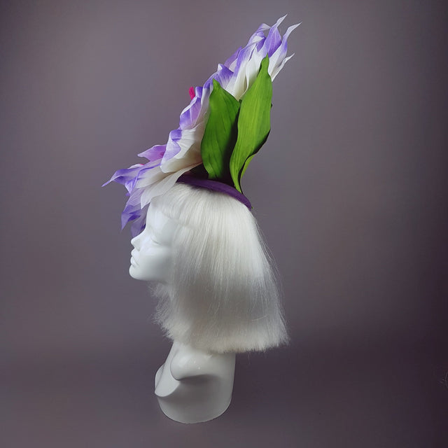 "Celeste" Giant Pink Flower & Butterflies Hat