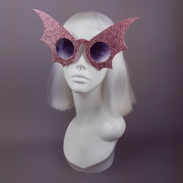 "Mademoiselle Pipistrelli" Pink Bat Wing Sunglasses