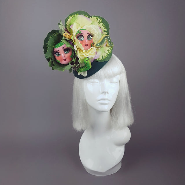 "Petit Chou" Surreal Cabbages Doll Face Hat