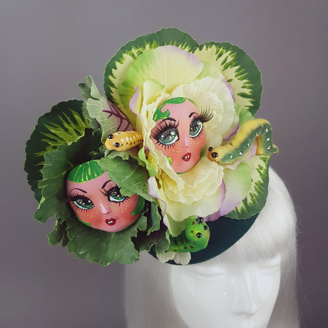 "Petit Chou" Surreal Cabbages Doll Face Hat