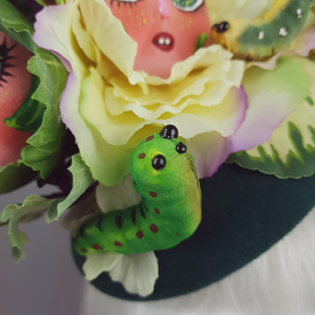 "Petit Chou" Surreal Cabbages Doll Face Hat