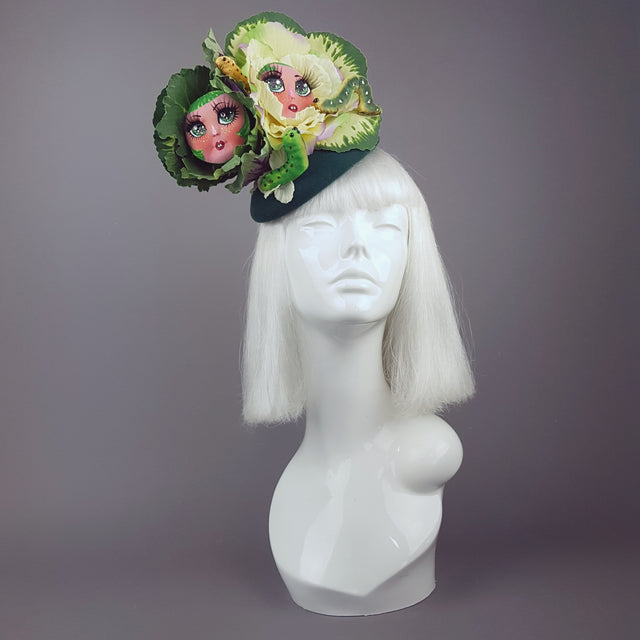 "Petit Chou" Surreal Cabbages Doll Face Hat