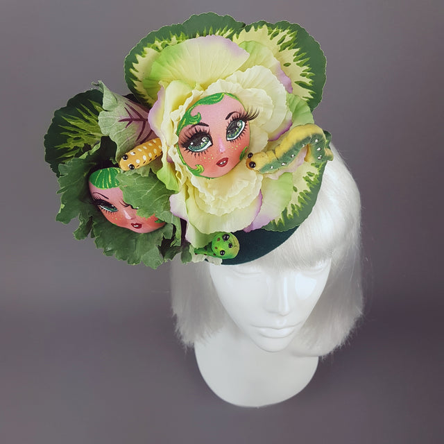 "Petit Chou" Surreal Cabbages Doll Face Hat