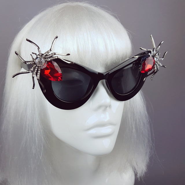 "Lure" Red Jewel Spider Sunglasses