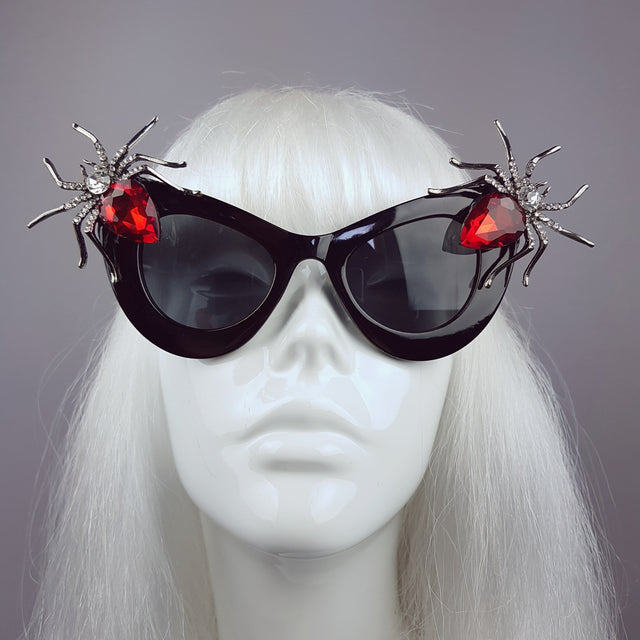 "Lure" Red Jewel Spider Sunglasses