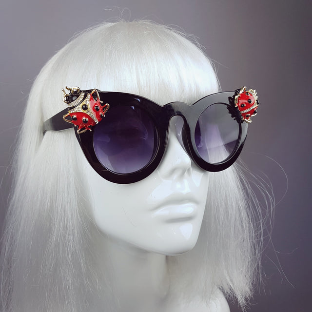 "Coccinella" Jewelled Ladybird Sunglasses