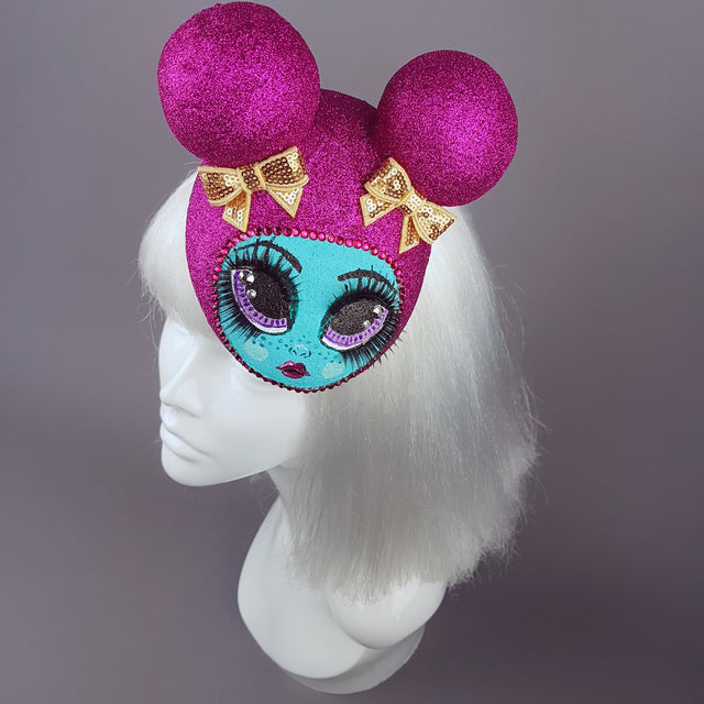 "Pipsy Popsy" Hand Painted Doll Face Fascinator