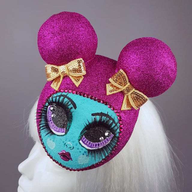 "Pipsy Popsy" Hand Painted Doll Face Fascinator