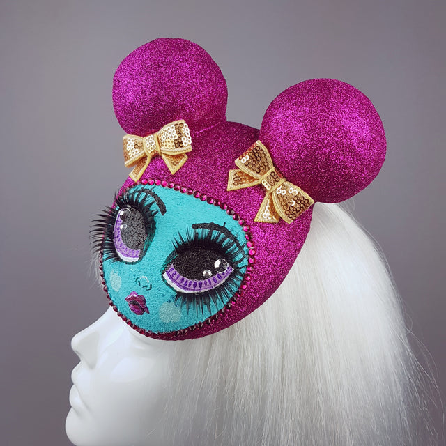 "Pipsy Popsy" Hand Painted Doll Face Fascinator