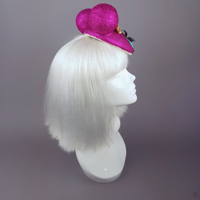 "Pipsy Popsy" Hand Painted Doll Face Fascinator
