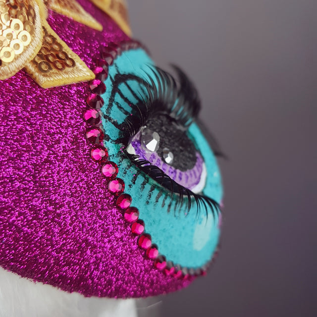 "Pipsy Popsy" Hand Painted Doll Face Fascinator