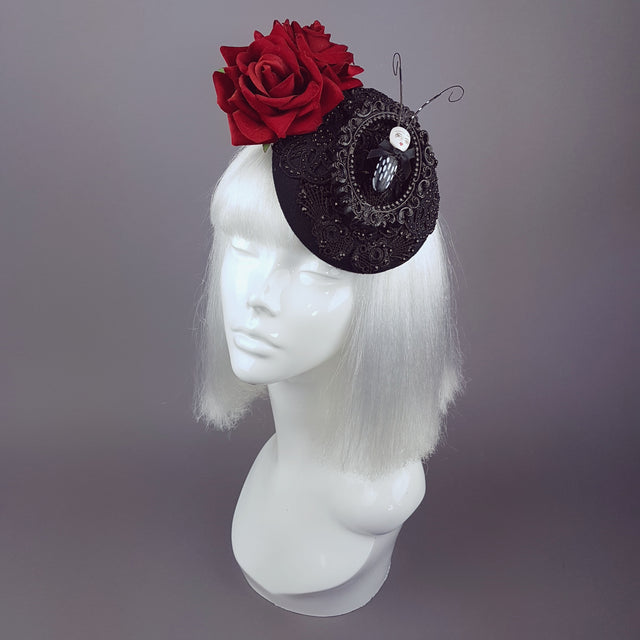 "Doombug" Red Rose Bug Dollface Hat