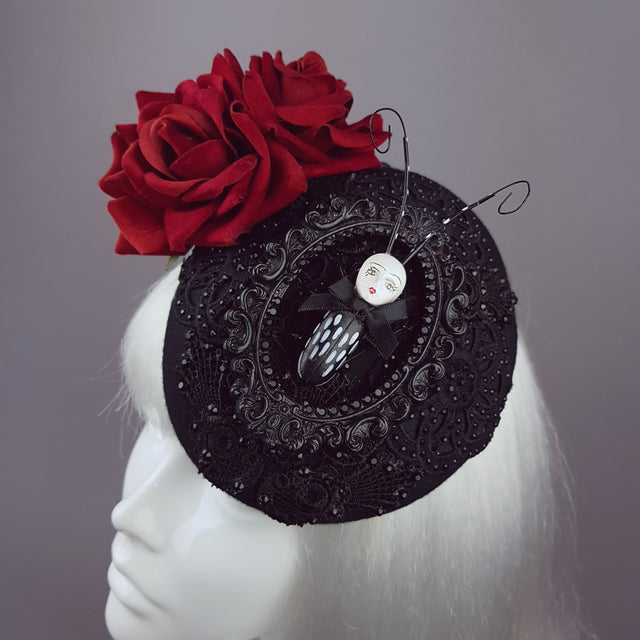 "Doombug" Red Rose Bug Dollface Hat