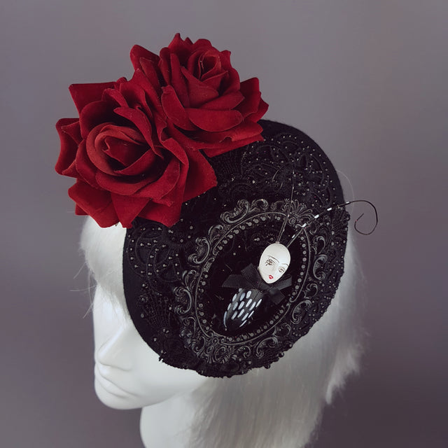 "Doombug" Red Rose Bug Dollface Hat