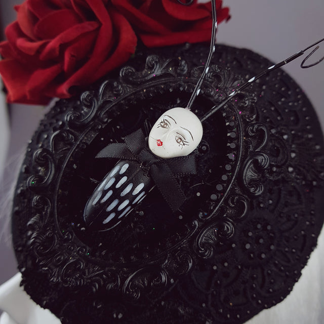 "Doombug" Red Rose Bug Dollface Hat